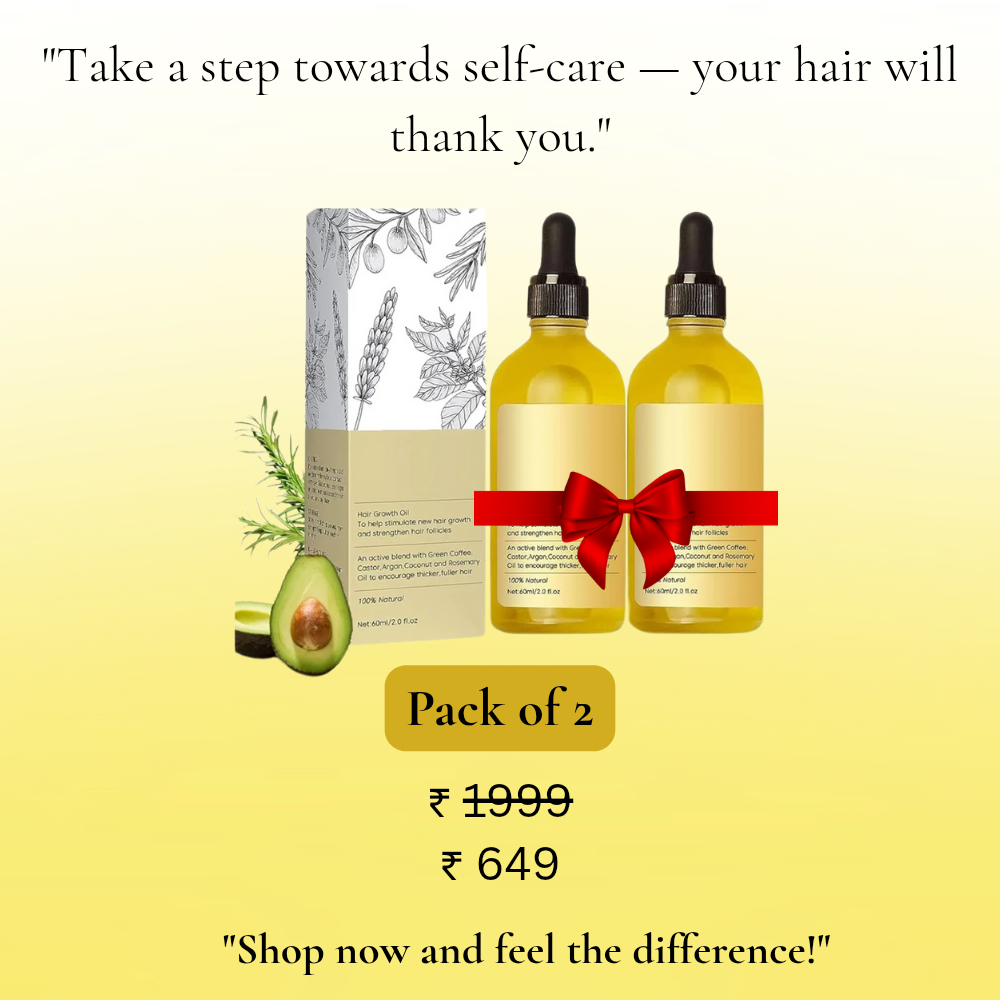 Vegan Natural Hair Growth Oil (Pack of 2)