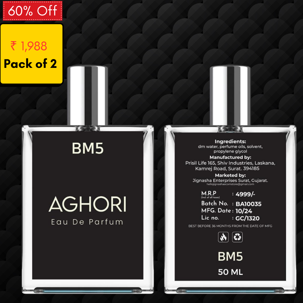 AGHORI Eau De Parfum 50ml each Pack of 2