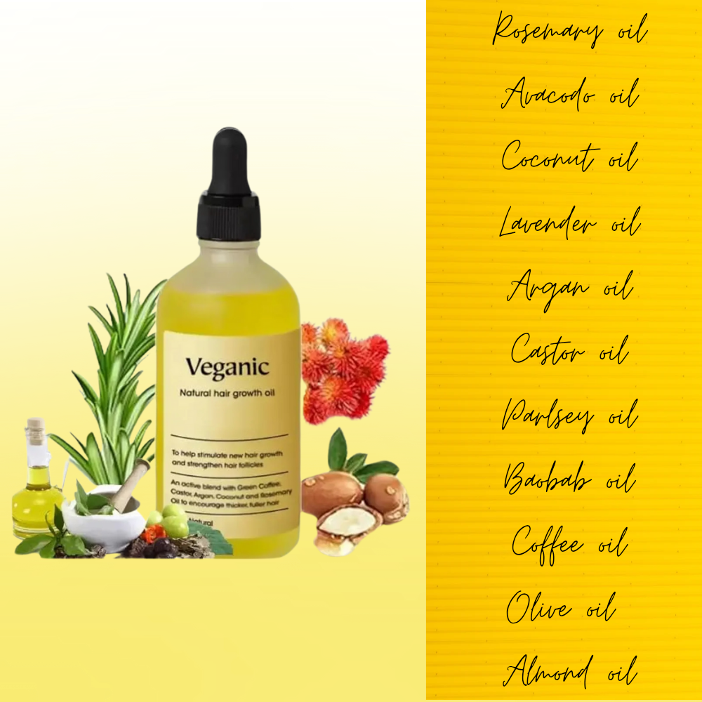 Vegan Natural Hair Growth Oil (Pack of 2)