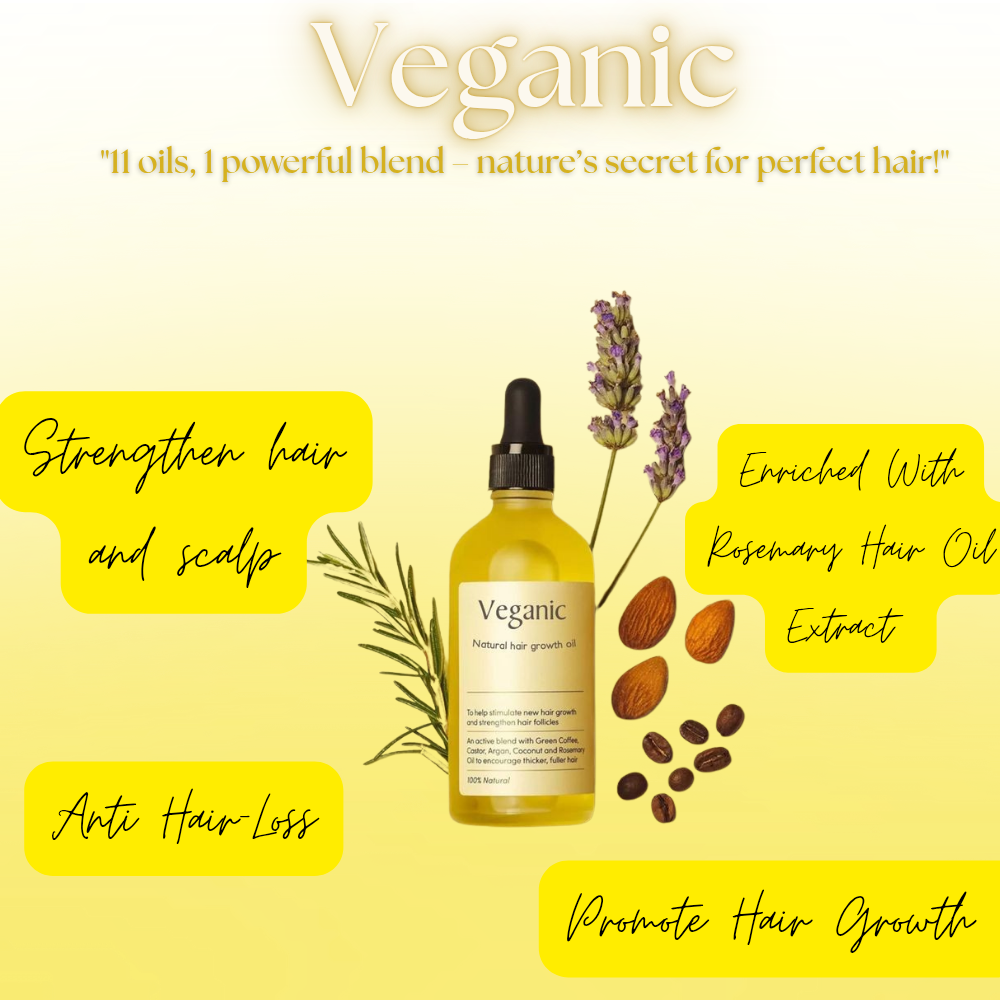 Vegan Natural Hair Growth Oil (Pack of 2)