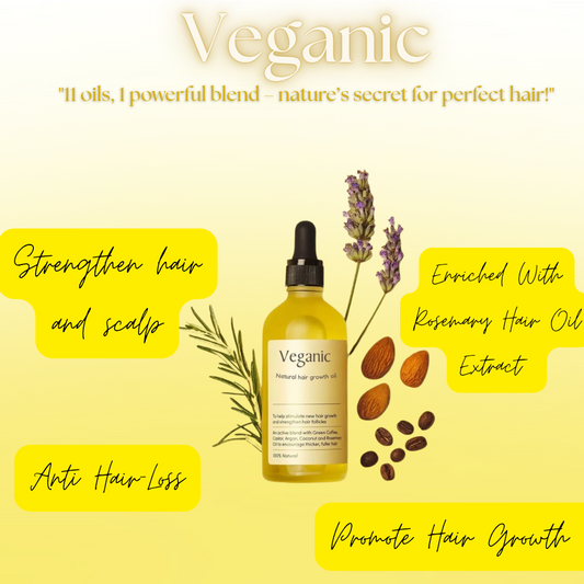 Vegan Natural Hair Growth Oil (Pack of 2)
